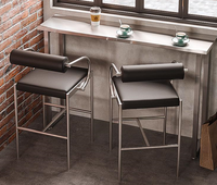Table et chaise de salle à manger de style industriel moderne pour les cafés Salles à manger Restaurant