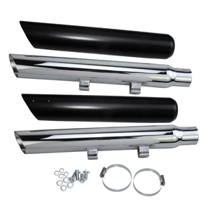Silencieux et tuyaux d'échappement pour moto noirs/chromés, directement de l'usine, pour Harley Sportster XL 48 72 883 <span class=keywords><strong>1200</strong></span> Iron <span class=keywords><strong>Superlow</strong></span> 2014-2022 - Product Image 5