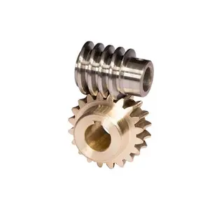 Đông quan Nhà cung cấp Nhà Máy Giá nhựa kim loại SS 304 độ chính xác cao đôi thúc đẩy nhựa Worm Gear