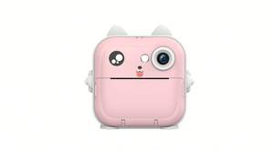 Appareil photo instantané pour enfants avec dessins animés, 16 rouleaux de papier pour étiquettes, carte de stockage TF 32 Go, cadeaux d'anniversaire, mini imprimante - Product Image 2