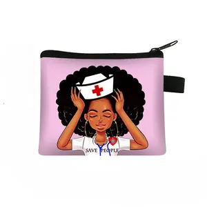 Индивидуальный кошелек для женщин 10 разных стилей больничный маленький размер ЭКГ большой черный медицинский шприц для врачей медсестер Подарочный кошелек сумка