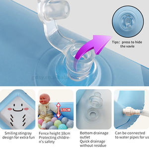 Tapis de jeu d'eau gonflable <span class=keywords><strong>pour</strong></span> enfants, piscine à éclaboussures <span class=keywords><strong>pour</strong></span> enfants et tout-petits, jouets d'eau d'extérieur <span class=keywords><strong>pour</strong></span> l'été - Product Image 3