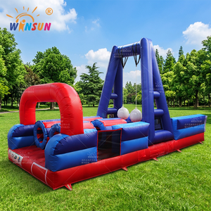 เกมส์เป่าลมแบบมีสิ่งกีดขวางสำหรับเด็ก WINSUN Commercial Event ผลิตจากวัสดุ PVC กันไฟ กันน้ำ ติดตั้งง่าย - Product Image 1