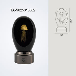 Lámpara de Mesa Decorativa con Forma de Medusa, Recargable y Portátil, Luz Nocturna para Dormitorio, Iluminación Ambiental con Control Táctil - Product Image 3