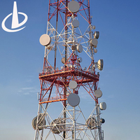 Tour d'antenne sans fil WiFi 5G 4G autoportante à 4 pieds en acier Q345, conception personnalisée