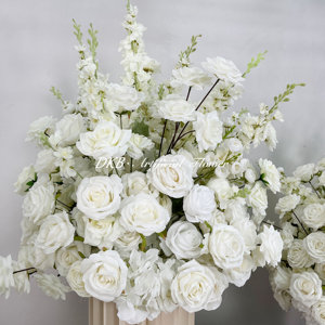 ดอกไม้ประดิษฐ์ขายดีสำหรับตกแต่งงานแต่งงานดอกไม้พื้นหลังสีขาวคุณภาพสูงสำหรับตกแต่งงานแต่งงาน - Product Image 6