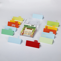 Bloc-notes personnalisé avec logo 3D, cadeau d'entreprise, design d'architecture traditionnelle, gravure au laser, papier fait main pour la décoration de la maison et du bureau