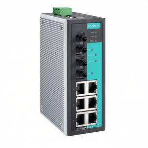 Moxa สวิตช์จัดการ EDS-408A-MM-ST-T 8-พอร์ต RJ45ราง DIN สำหรับอุตสาหกรรม802.3 24V 1000Mbps - Product Image 2