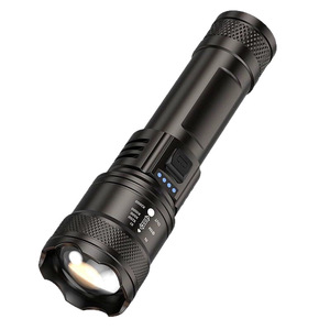 ไฟฉายพกพา LED แบบชาร์จไฟได้ แบตเตอรี่ 18650 ปรับซูมได้ ไฟฉุกเฉินสำหรับใช้งานกลางแจ้ง พร้อมไฟสปอตไลท์ระยะไกล - Product Image 2