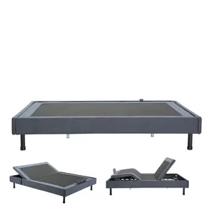 Venta al por mayor precio barato casa Cama muebles ajustable base de cama ajustable marco de metal