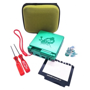 Kit de remplacement de coque de boîtier Emerald avec instructions gratuites pour GBA SP Gameboy Advance SP - Product Image 5
