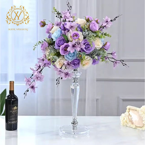 Base de Flores de Cristal Transparente, Decoración de Mesa Principal para Bodas, Centro de Mesa Acrílico para Bodas, Florero - Product Image 5