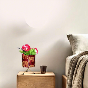 Pot de fleurs en métal avec support en fer, décoration charme cardinal, support de plante décoratif, pot de fleurs en métal élégant pour l'intérieur - Product Image 6