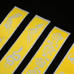 สติกเกอร์ฟอยล์สีเงินแบบฉีดพ่น PVC สร้างสรรค์ สติกเกอร์ลายสักแบบโปร่ง สติกเกอร์ติดขวดอาหารหลากสี ป้ายบรรจุภัณฑ์ - Product Image 4