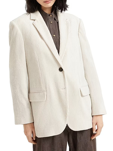 เสื้อสูทผู้หญิงผ้าลูกฟูกแบบกระดุมแถวเดียว - Product Image 2
