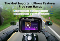 SUNWAYI P502 Portable 5 pouces sans fil Carplay Android Auto IP67 étanche pour moto BT GPS Auto Electronics Navigator