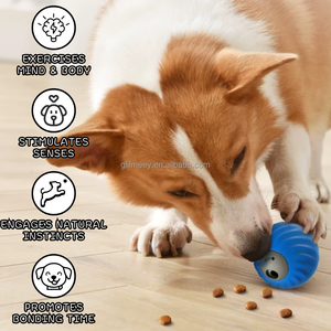 Jouets interactifs pour chiens 2 en 1, distributeur automatique de friandises pour chiens, jouet à roulettes pour garder vos chiens occupés - Product Image 3