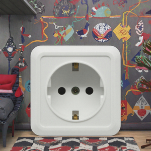 High Quality 220V UK PC Single Pole Touch Panel Smart Life Enabled Wall Switch <b>Sockets</b> New Design Home Hotels Max Current 16A - Product Image 2