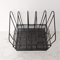 Véritable étagère verticale naturelle noir organisateur de bureau étagère de rangement de bureau présentoir de Style libre