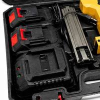 Großhandel Fabrikpreis Bürstenloser Akku-Nagler Li-Ionen 2 Batterien Professionelles Holzbearbeitungs-Elektrowerkzeug-Kombiset