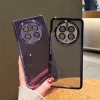Étui de téléphone de Protection d'objectif transparent pour Huawei Mate 30 P60 Pro étui de téléphone portable en TPU souple antichoc complet pour Honor 90 70 80