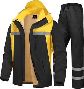 Combinaison de <span class=keywords><strong>pluie</strong></span> pour <span class=keywords><strong>homme</strong></span> de haute qualité, veste et <span class=keywords><strong>pantalon</strong></span> de travail réfléchissants à haute visibilité pour tous les sports, la ferme, la pêche, la <span class=keywords><strong>moto</strong></span> - Product Image 3