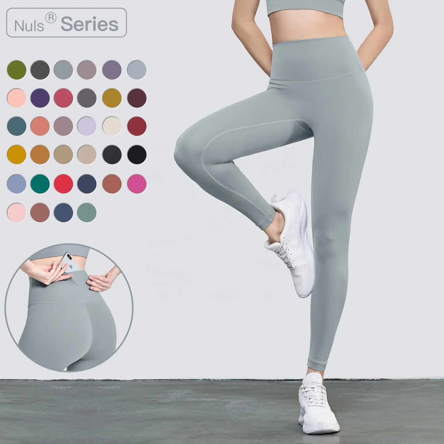 Custom Yoga Four Way Stretch Pants with Pocket Women Gym Leggings for Women High Quality