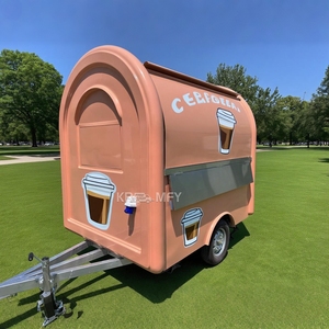 Carrito Redondo para Hot Dogs, Camión de Servicio Personalizado para Snacks, Remolque Móvil de Comida Rápida y Bebidas con Certificación CE - Product Image 4