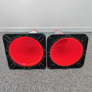 75Cm Sử Dụng Bán Buôn Cao Su 28 Inch Topsafe PVC Đóng Mở Nhiệm Vụ Nặng Nề 36 ''Giao Thông Phân Cách Bài <span class=keywords><strong>Cone</strong></span> Với Nhãn - Product Image 5