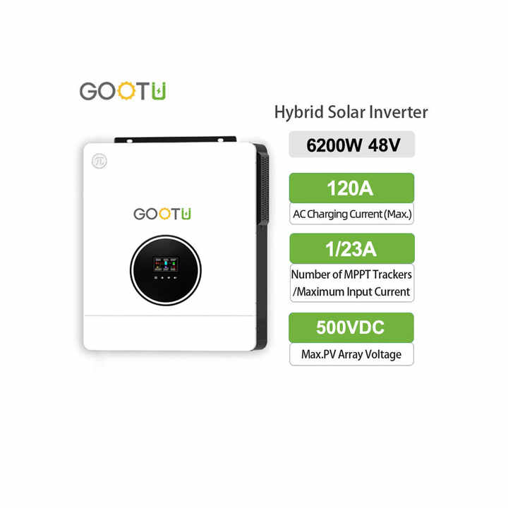 GOOTU 6.2KW Hybrid Solar Inverter with 120A MPPT Controller