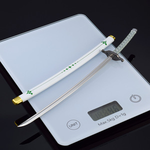 Alliage <span class=keywords><strong>de</strong></span> zinc <span class=keywords><strong>tout</strong></span> métal petit jouet épée <span class=keywords><strong>Bleach</strong></span> Ulquiorra Cifer Zanpakutou Murcielago 26cm 46g Mini Katana - Product Image 3