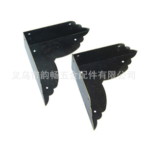 Antique Bronze Black Iron <b>Corner</b> Brace 7Cm Q235 Steel Drawer Hardware Protective <b>Bracket</b> <b>For</b> Furniture Decoration - Product Image 4