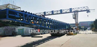 Industrial Mobile Retractable Stacking Conveyor Radial Telescopic Stockpiler