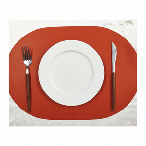 Mantel Individual de Cuero para Restaurante, Resistente, a Prueba de Olores, Impermeable, Resistente al Calor, Lavable, Antideslizante, Fácil de Limpiar, LPMR-0026 - Product Image 1