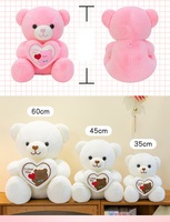 Jouet personnalisé gros ours en peluche géant ours en peluche jouet pour la fête des mères ours en peluche rose et bleu