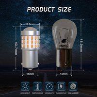 JiaChi Usine Vente en Gros Pour Voiture Universelle 3157 Ampoules Led Feux de Recul 360 Degrés 650LM 3156 T25 P27W P27/7W Lampe de Frein Jaune