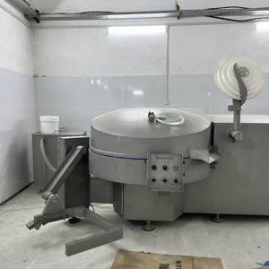 Aimeida Hachoir à viande multifonctionnel automatique en acier inoxydable 304, triphasé 380V, à lames courbes, 6 lames, capacité de 300 kg - Product Image 3