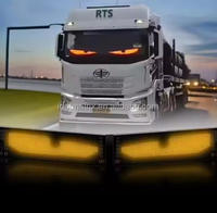 Écran LED USB 5V pour voiture 1696, écran décoratif LED « œil du diable », écran électronique DIY, œil animé pour voiture, camion, lumière LED