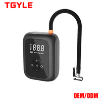Compresseur d'air portable pour pneus de voiture, 150 PSI, pour moto, vélo électrique, vélo, pompe à ballons avec lumière LED