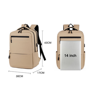 Mochila de Computadora Unisex Personalizada, Minimalista, Multifuncional, Impermeable, de PU Suave, para Viajes y Campamentos - Product Image 2