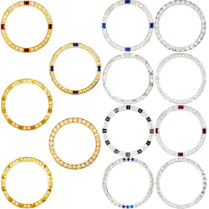 Accesorios para Relojes, <span class=keywords><strong>Bisel</strong></span> <span class=keywords><strong>de</strong></span> Acero Inoxidable con Zirconia Tipo Madera <span class=keywords><strong>de</strong></span> 26 mm, Compatible con el Modelo 69173 - Product Image 1