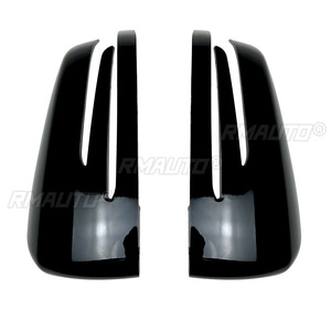 ฝาครอบกระจกมองหลังรถยนต์สีดำมันวาว/คาร์บอนมองสำหรับ Mercedes-Benz C-Class CLA GLA W176 C117 X156 W204แต่งรถ W212 - Product Image 2