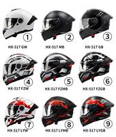 Helm Motor DFG Matte Black Flip ABS dengan Visor Ganda Hitam Bersertifikasi DOT / Lampu LED (opsional) Busa untuk Pria/Wanita