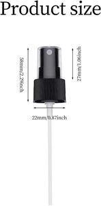 <b>Disc</b> Cap Mist Spray Pump 18/410 20/410 24/410 White Black Non Spill Perfume Spray Nozzle for <b>Plastic</b> Bottle 100pcs - Product Image 4