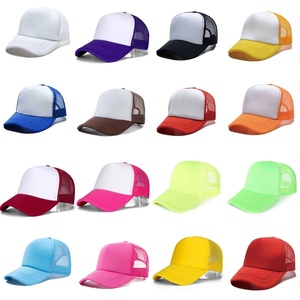 Wholesale Custom Breathable Lightweight Foam Blank Baseball <b>Cap</b> Summer 5 Panel Foam Mesh Back Trucker Hat for Men <b>Women</b> - Product Image 2
