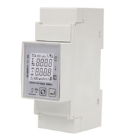 Compteur d'énergie monophasé 100A sur rail DIN, fonction multi-tarif MID Modbus RS485, affichage LCD, classe 1.0