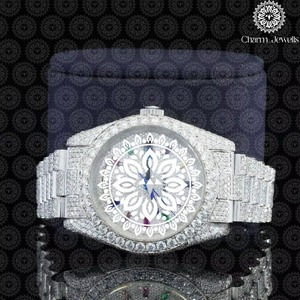 Montre en diamant la plus vendue, montre-bracelet de luxe haut de gamme pour les affaires, accessoire de mode moderne, disponible à bon prix - Product Image 1