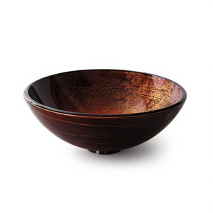 Vasque en verre ronde de 420 mm de diamètre, finition brillante, pour salle de bain - Product Image 1