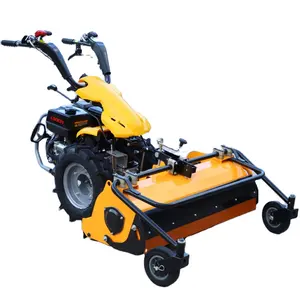 China Factory Multifunctional Powered Gasoline Petrol Walking Tractor Two Wheels Straw returning machine