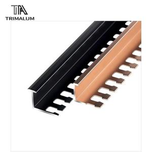 Phổ mỏng hồ sơ chuyển tiếp dải nhôm cạnh <span class=keywords><strong>TRIM</strong></span> cho gỗ/gạch sàn ngưỡng góc bên Phải góc nhôm mouldings - Product Image 2